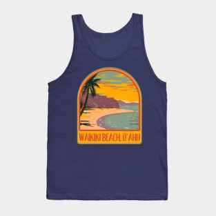 Waikiki Beach Hawaii Oahu Tank Top